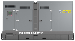 Дизельный генератор CTG 625D в кожухе - фото