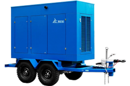 Дизельный генератор ТСС АД-80С-Т400-1РМ7 на прицепе с АВР - фото