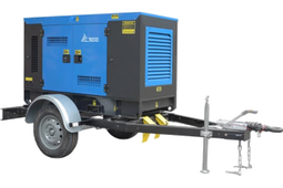 Дизельный генератор ТСС АД-128С-Т400-1РКМ20 на прицепе - фото