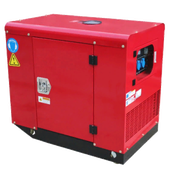 Дизельный генератор АМПЕРОС LDG12 E в кожухе - фото