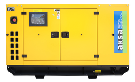 Дизельный генератор Aksa APD20BD в кожухе - фото