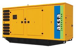 Дизельный генератор Aksa APD220BD в кожухе - фото Дизельный генератор Aksa APD220BD в кожухе - фото