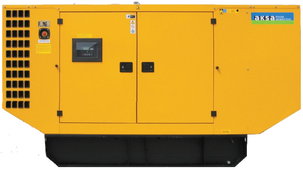 Дизельный генератор Aksa AJD 64 в кожухе с АВР - фото