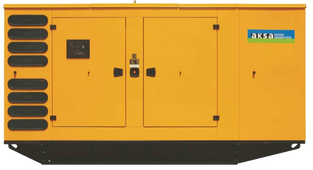 Дизельный генератор Aksa APD825M в кожухе с АВР - фото