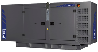Дизельный генератор Hertz HG 150 PL в кожухе с АВР - фото