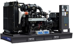Дизельный генератор Hertz HG 450 DL с АВР - фото