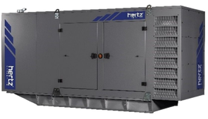 Дизельный генератор Hertz HG 550 DL в кожухе с АВР - фото