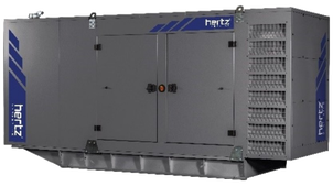 Дизельный генератор Hertz HG 584 DL в кожухе с АВР - фото