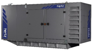 Дизельный генератор Hertz HG 750 DL в кожухе с АВР - фото