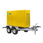 Дизельный генератор MitsuDiesel МД ЭД-30-Т400-1РПМ29 в погодозащитном кожухе на шасси - фото