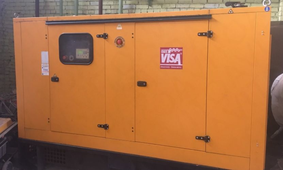 БУ дизельный генератор Onis VISA p130GX в кожухе - фото